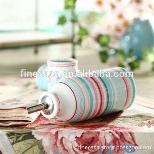 Elegant Ceramic Olive Oil Bottle of Mary Garden